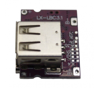 Модули зарядки NONAME IP5310 Модуль зарядки li-ion аккумуляторов сStep-Up DC-DC преобразователем Uвх=5В Uвых=5В Iзар=3А Imax=3,1А(Type-C/USB-A)#2156489
