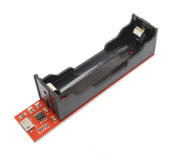 Модули зарядки NONAME TP4056 Модуль зарядки Li-ion аккумуляторов1x18650 Uвх=5В Iзар=1А (microUSB)#2161020