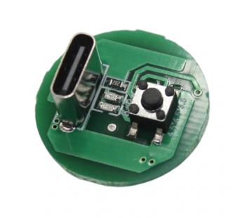 Модули зарядки NONAME Модуль питания LED фонарика 5-10Вт отэлемента 18650/26650 с Type-C для зарядки (20мм)#2156434