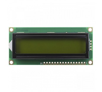 Модули индикации, управления NONAME LCD1602 СимвольныйЖК-индикатор 16x2 SPLC780D/AIP31066 (желто-зеленый)#2156568