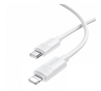 Кабель Lightning -TypeC BOROFONE BX123 PD 30W Silicone (белый) 1м#2171574
