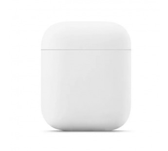 Чехол для APPLE Airpods 2 (силикон, матовый, белый)#2162696