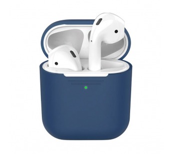 Чехол для APPLE Airpods 2 (силикон, матовый, синий космос)#2162425