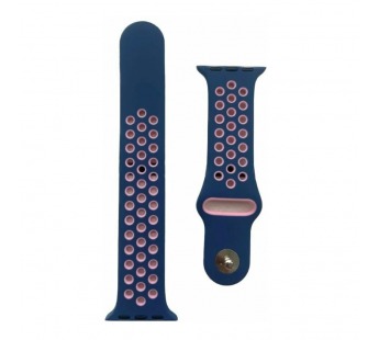 Ремешок для Apple Watch 42mm/44mm/45mm/49mm (с перфорацией,сине-розовый), размер M/L#2173780