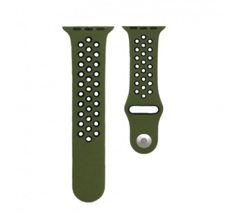Ремешок для Apple Watch 42mm/44mm/45mm/49mm (с перфорацией,темно-зеленый), размер S/M#2157267
