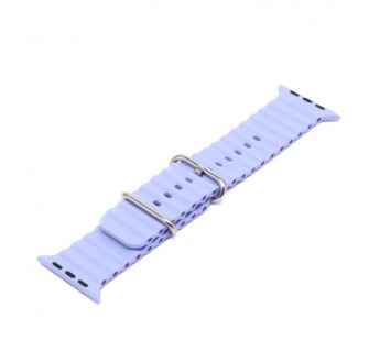 Ремешок для Apple Watch 42mm/44mm/45mm/49mm (силикон, Oceanband. рифленый, пурпурный)#2157121
