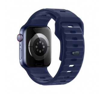 Ремешок для Apple Watch 42mm/44mm/45mm/49mm (силикон, синий)(Flexible) HOCO, WA27#2157117