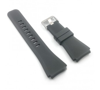 Ремешок для Amazfit/Huawei/Honor/Samsung/Xiaomi 22mm (силикон,черный)#2157080