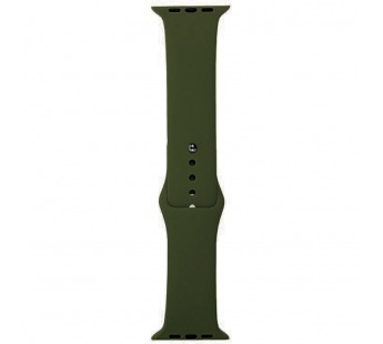 Ремешок для Apple Watch 38mm/40mm/41mm (силикон, темная оливка),размер S/M#2157064