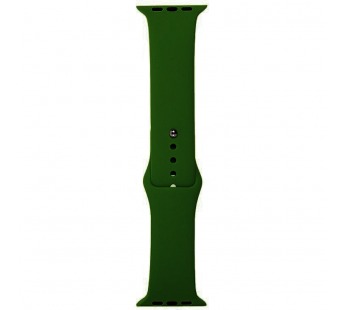 Ремешок для Apple Watch 38mm/40mm/41mm (силикон, темно-зеленый),размер S/M#2157066