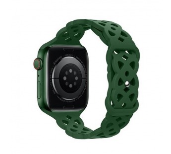 Ремешок для Apple Watch 42mm/44mm/45mm/49mm (силикон, плетение,зеленый) HOCO WA09#2156990