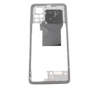Средняя часть корпуса для Xiaomi Redmi Note 12 Pro 4G (серебро)#2162523