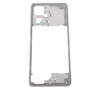 Средняя часть корпуса для Xiaomi Redmi Note 12 Pro Plus (серебро)#2162520