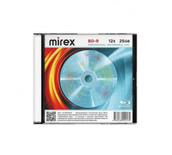Диск MIREX BD-R 12Х 25ГБ Слим кейс (1/50)#2156899