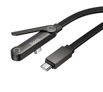 Кабель USB-C Hoco U150 60W  Type-C/Type-C 1м черный#2157180