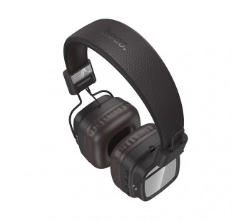 Наушники Bluetooth накладные с микрофоном Hoco W72, цвет коричневый#2157340