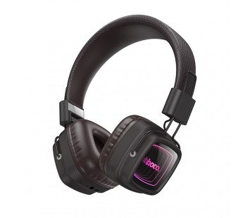 Наушники Bluetooth накладные с микрофоном Hoco W72, цвет коричневый#2157341