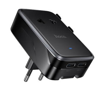 Сетевое зарядное устройсво Hoco AC35 (1*USB+2*Type-C/ 1 розетка - 2000W) черный#2157196