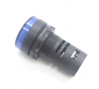 Индикаторы на панель QNELE AD22-LED/Blue Индикатор на панель синий220В (22мм) пластик#2157326