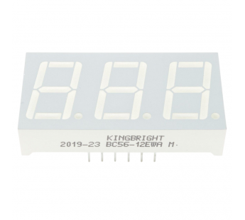 Индикаторы светодиодные KGB BC56-12EWA (Красный) Цифровойиндикатор 0,56" 3 разряда, ОК#2157648