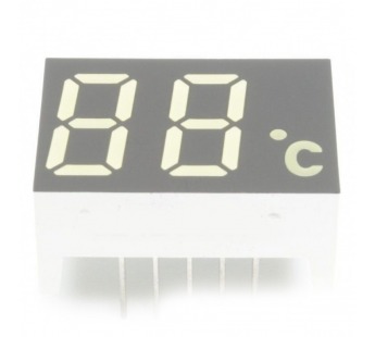 Индикаторы светодиодные NONAME CL4213AW (Белый) Цифровойиндикатор температуры 0,4" 2 разряда, ОК#2157275