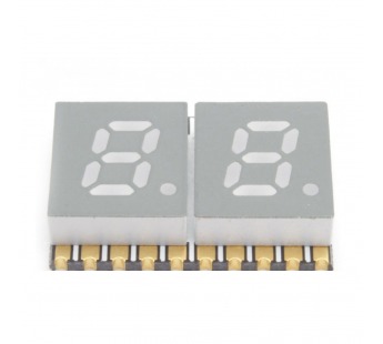 Индикаторы светодиодные NONAME GS2020-A (Красный) Цифровойиндикатор SMD 0,2" 2 разряда ОК#2157286