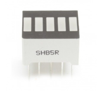 Индикаторы светодиодные NONAME SHB5R (Красный) Светодиодныйиндикатор 5 сегментов#2157257