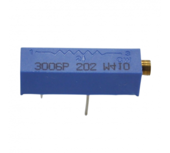 Резисторы подстроечные BOCHEN 3006P-202 Резистор подстроечныймногооборотный 2 кОм 10%#2161483