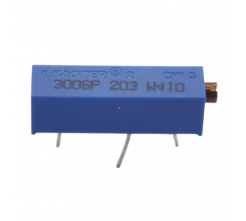 Резисторы подстроечные BOCHEN 3006P-203 Резистор подстроечныймногооборотный 20 кОм 10%#2161482