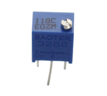 Резисторы подстроечные BOCHEN 3266W-203 Резистор подстроечныймногооборотный 20 кОм 10%#2161751