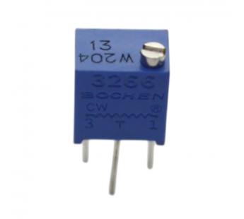 Резисторы подстроечные BOCHEN 3266W-204 Резистор подстроечныймногооборотный 200 кОм 10%#2161750
