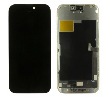 Дисплей для iPhone 15 Pro + тачскрин + рамка (черный), OLED JCID(Diagnosable Screen, без ошибки) 120Hz#2157984