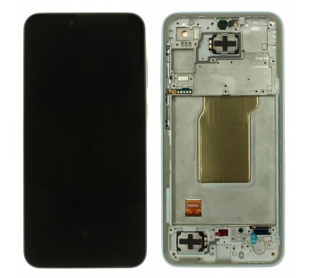 Дисплей для Samsung SM-A356 Galaxy A35 5G (2024) + тачскрин + рамка(голубой), ОРИГ100%#2164612