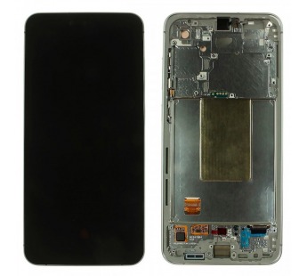 Дисплей для Samsung SM-S721 Galaxy S24 FE 5G + тачскрин + рамка(серебро), ОРИГ100%#2164598