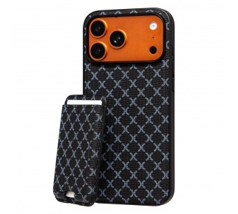 Чехол-накладка - SM022 SafeMag c картхолдером  для "Apple iPhone 17 Pro Max/18 Pro Max" (bla(244494)#2159151
