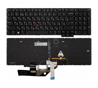 Клавиатура для Lenovo ThinkPad E16 (1th Gen) черная с подсветкой#2158094