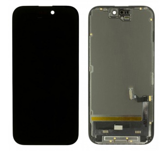 Дисплей для iPhone 15 + тачскрин + рамка (черный), SOFT OLED DD(Diagnosable Screen, без ошибки)#2158848