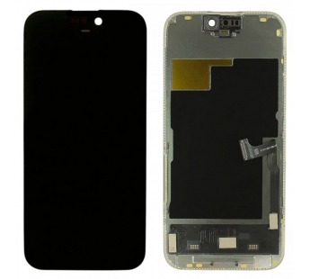 Дисплей для iPhone 15 Pro + тачскрин + рамка (черный), SOFT OLED DD(Diagnosable Screen, без ошибки) 120Hz#2161162