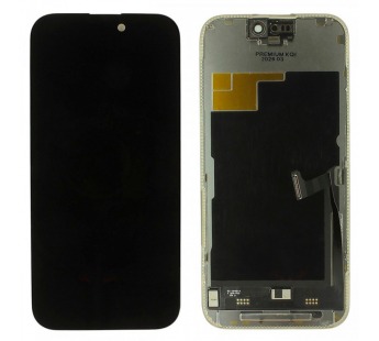 Дисплей для iPhone 15 Pro + тачскрин + рамка (черный), SOFT OLEDOEM 120Hz#2161161