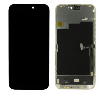 Дисплей для iPhone 15 Pro Max + тачскрин + рамка (черный), SOFTOLED DD (Diagnosable Screen, без ошибки) 120Hz#2158845