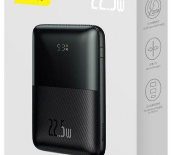 Внешний АКБ с дисплеем Baseus Bipow Pro (Быстрая зарядка) (20000mAh) (22.5W) (С кабелем) (Черный)#2159815