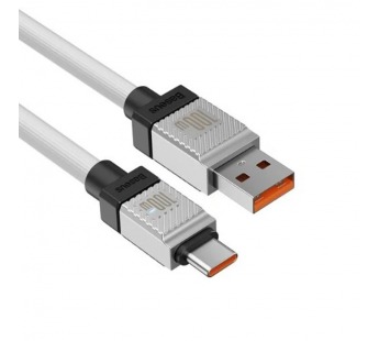 Кабель Baseus CoolPlay Series 100W (Быстрая зарядка) (USB A - USB C) (1m) (White)#2160156