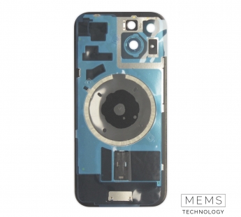 Задняя крышка (стекло) в сборе с рамкой iPhone 15 Оригинал (Black)#2159847