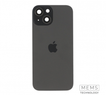 Задняя крышка (стекло) в сборе с рамкой iPhone 15 Оригинал (Black)#2159848