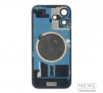 Задняя крышка (стекло) в сборе с рамкой iPhone 16 Оригинал (Black)#2159857
