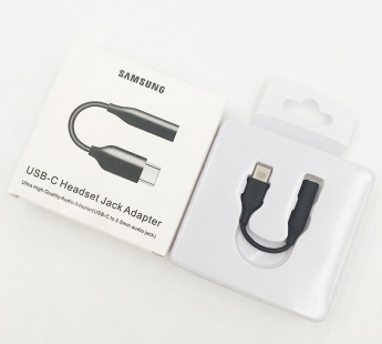 Адаптер Samsung USB-C / выход 3 , 5 мм для наушников (Черный)#2159870