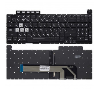 Клавиатура 0KNR0-681MRU00 для Asus черная с RGB-подсветкой (1-зонная)#2160043