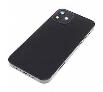 Задняя крышка для iPhone 12 mini (черный) в сборе, ориг#2160629