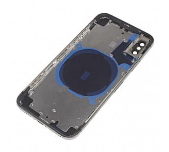 Задняя крышка для iPhone X (черный) в сборе, ориг#2160690
