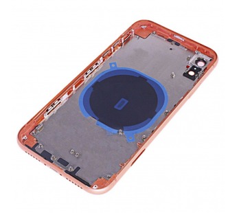 Задняя крышка для iPhone XR (коралловый) в сборе, ориг#2160684